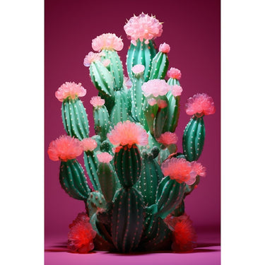 Pink Cactus canvas